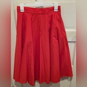 Uniqlo Bold Orange A-Line Skirt. Size M.  Waist 28-29 Inch